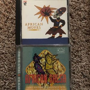 African Salsa and African Moves CDs. Both in very good condition.
